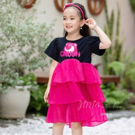 Váy phối 3 tầng vol