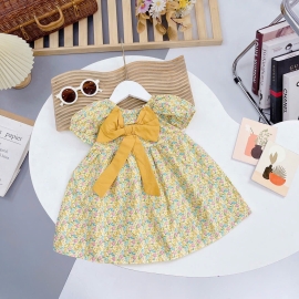 Đầm hoa nhí bé gái