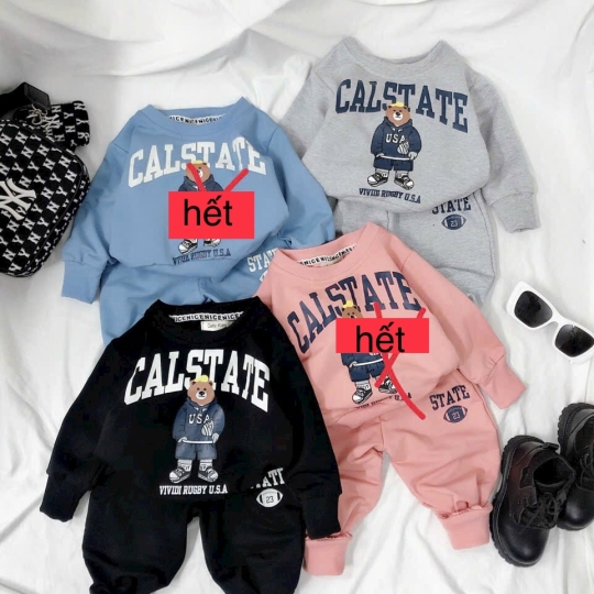 Set bộ dài bé trai size trên hình