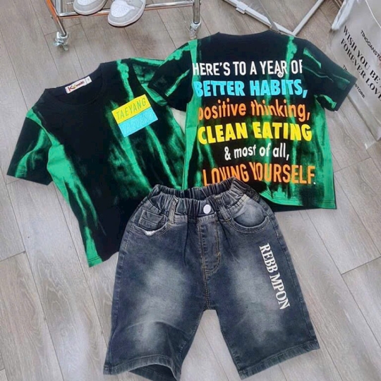 Set Bộ trai quần jeans