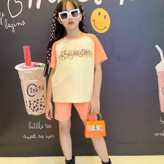 Bộ thun bé gái 2 mẫu