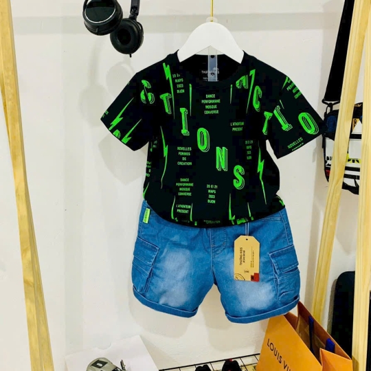Set bé trai sọt jeans