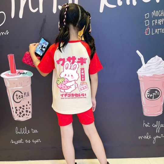 Bộ thun bé gái 2 mẫu