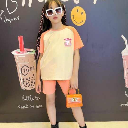 Bộ thun bé gái 2 mẫu