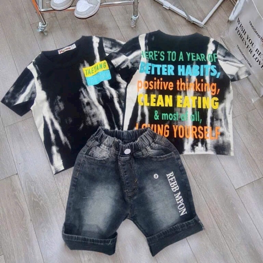 Set Bộ trai quần jeans